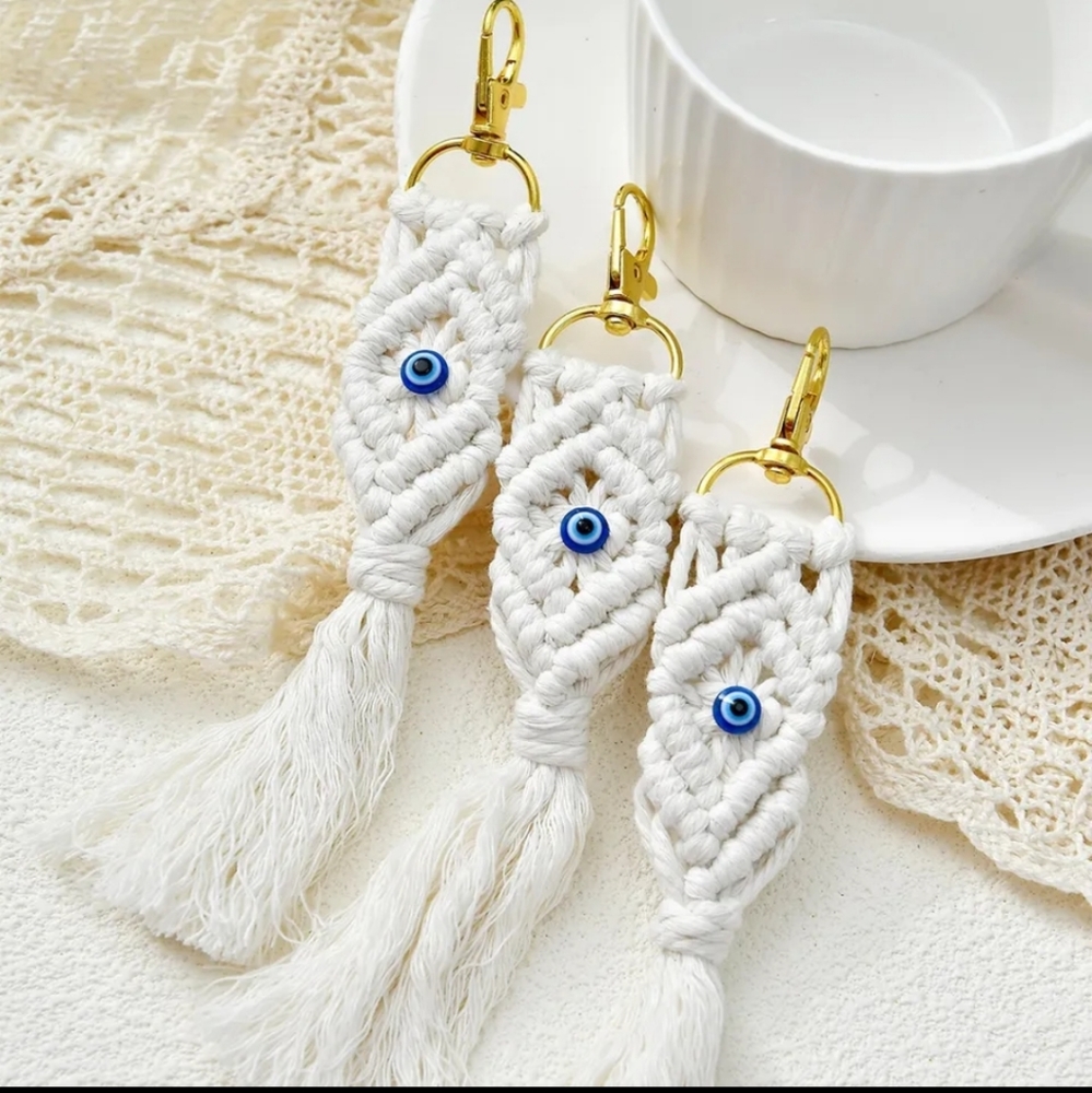 Evil Eye Ethnic Key Chain